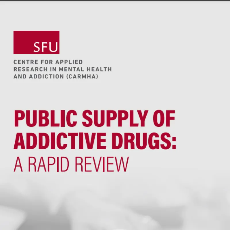 A Public Supply of Addictive Drugs: A Rapid Review